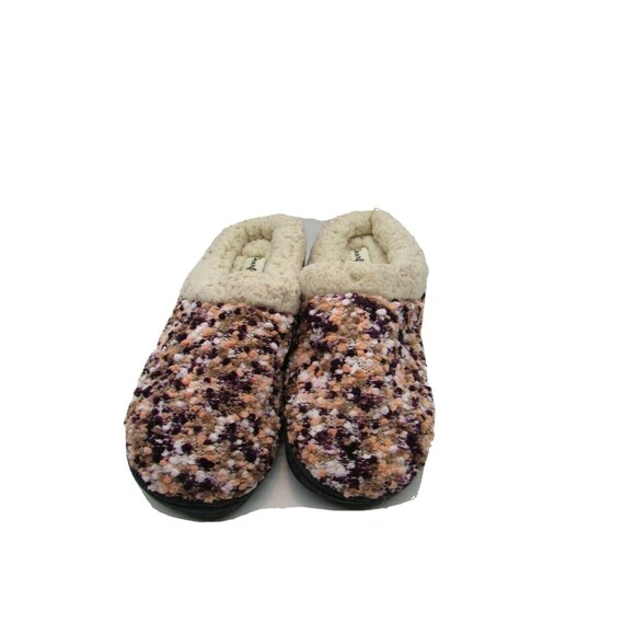 Womens Chunky Textured  Slippers Sm 5-6 Lined Multi Color Back Slide Dream Foams - Picture 5 of 10